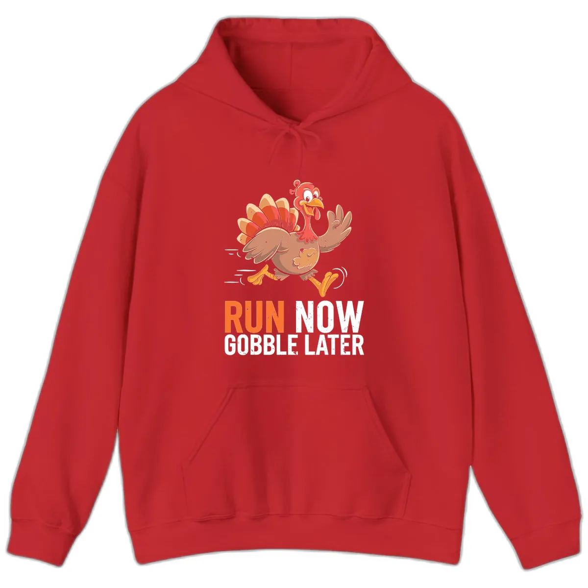 Run Now Gobble Later Turkey Trot Hoodie in Red