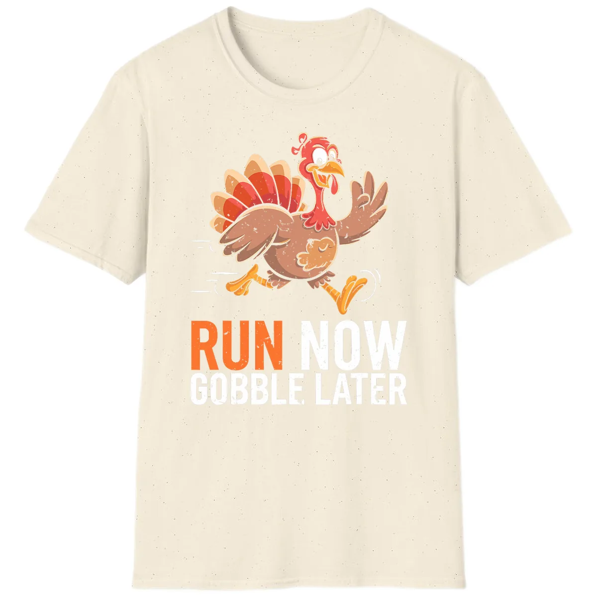 Run Now Gobble Later Turkey Trot T-Shirt in Natural