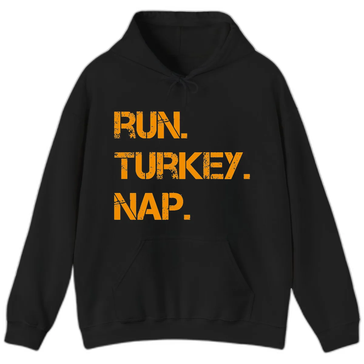 Run Turkey Nap Performance Hoodie in Black