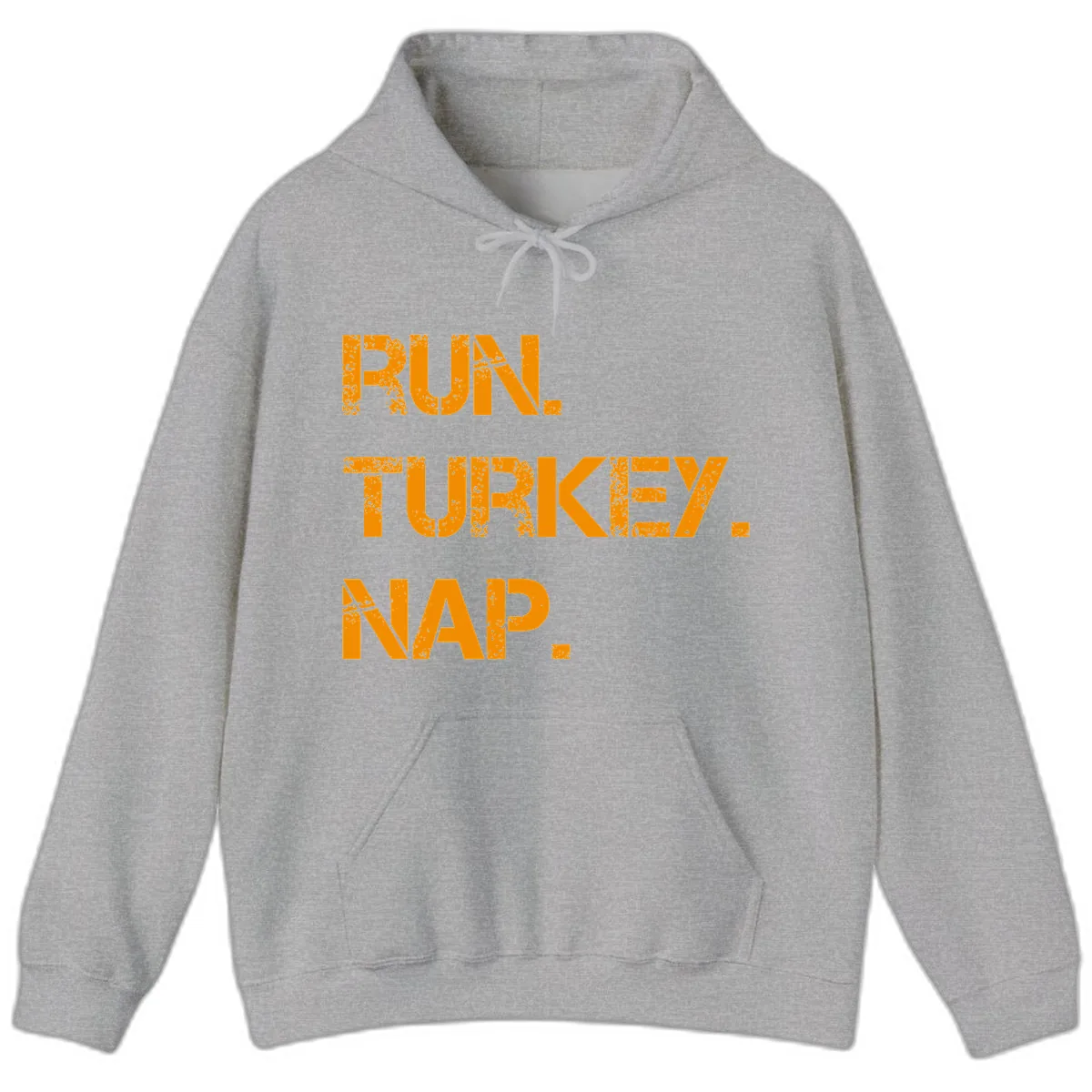 Run Turkey Nap Performance Hoodie in Sport Grey