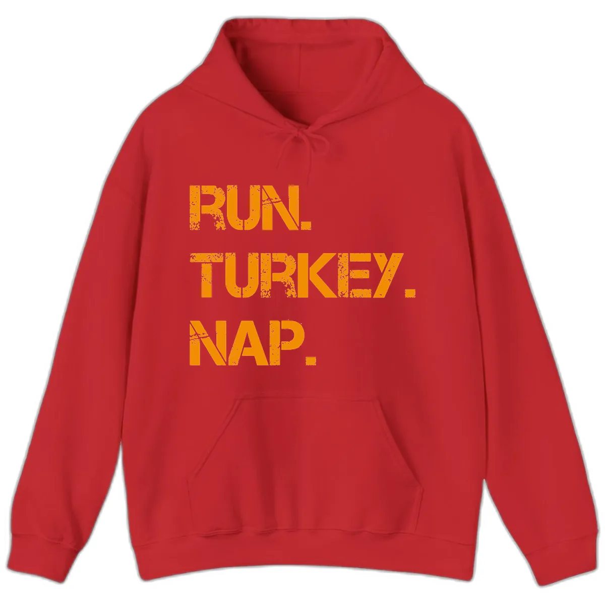 Run Turkey Nap Performance Hoodie in Red
