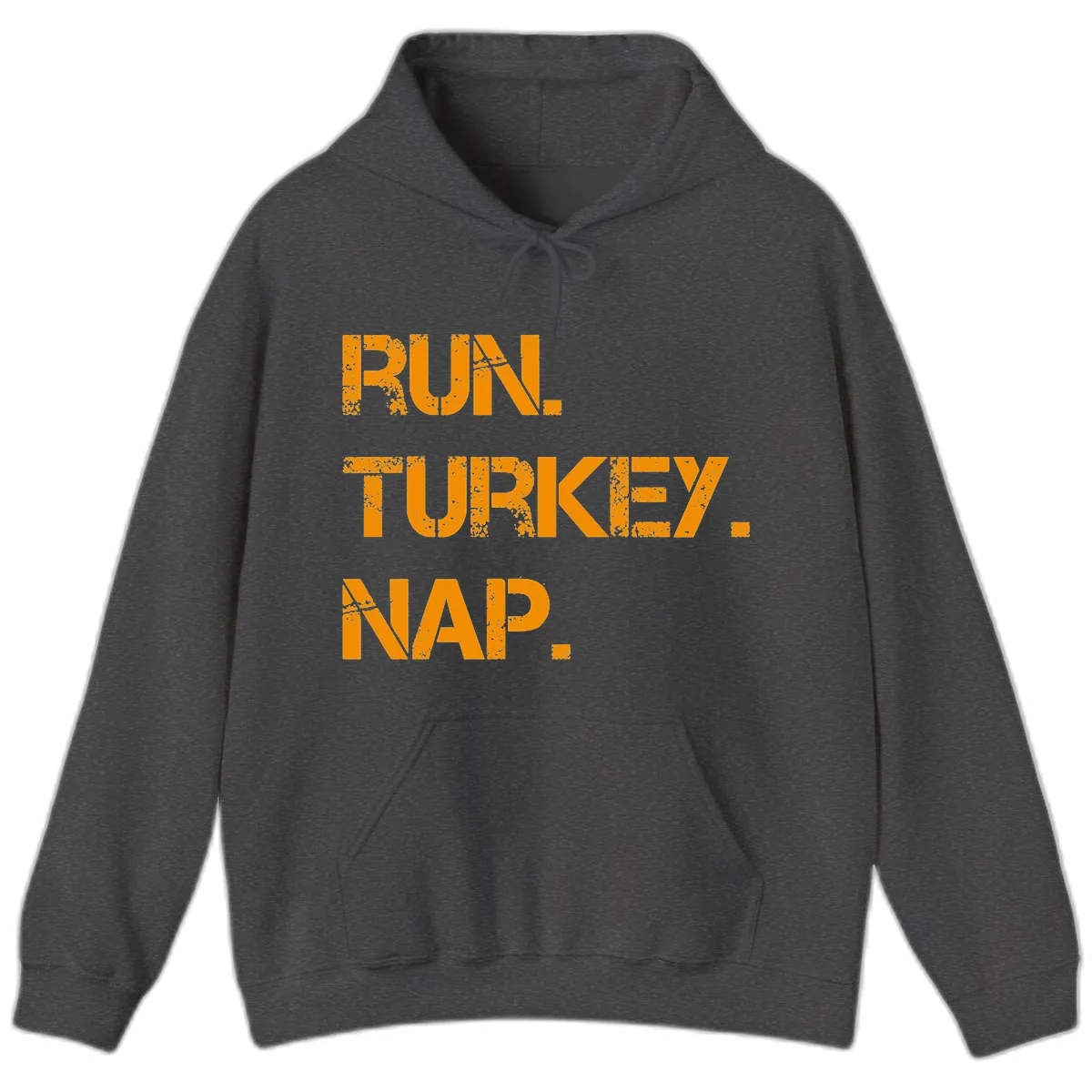 Run Turkey Nap Performance Hoodie in Dark Heather