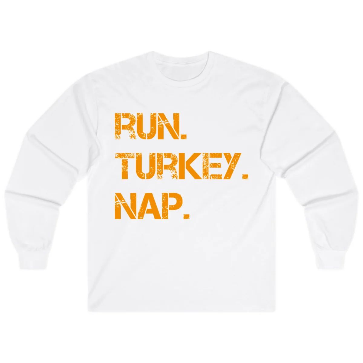 Run Turkey Nap Performance Long Sleeve in White