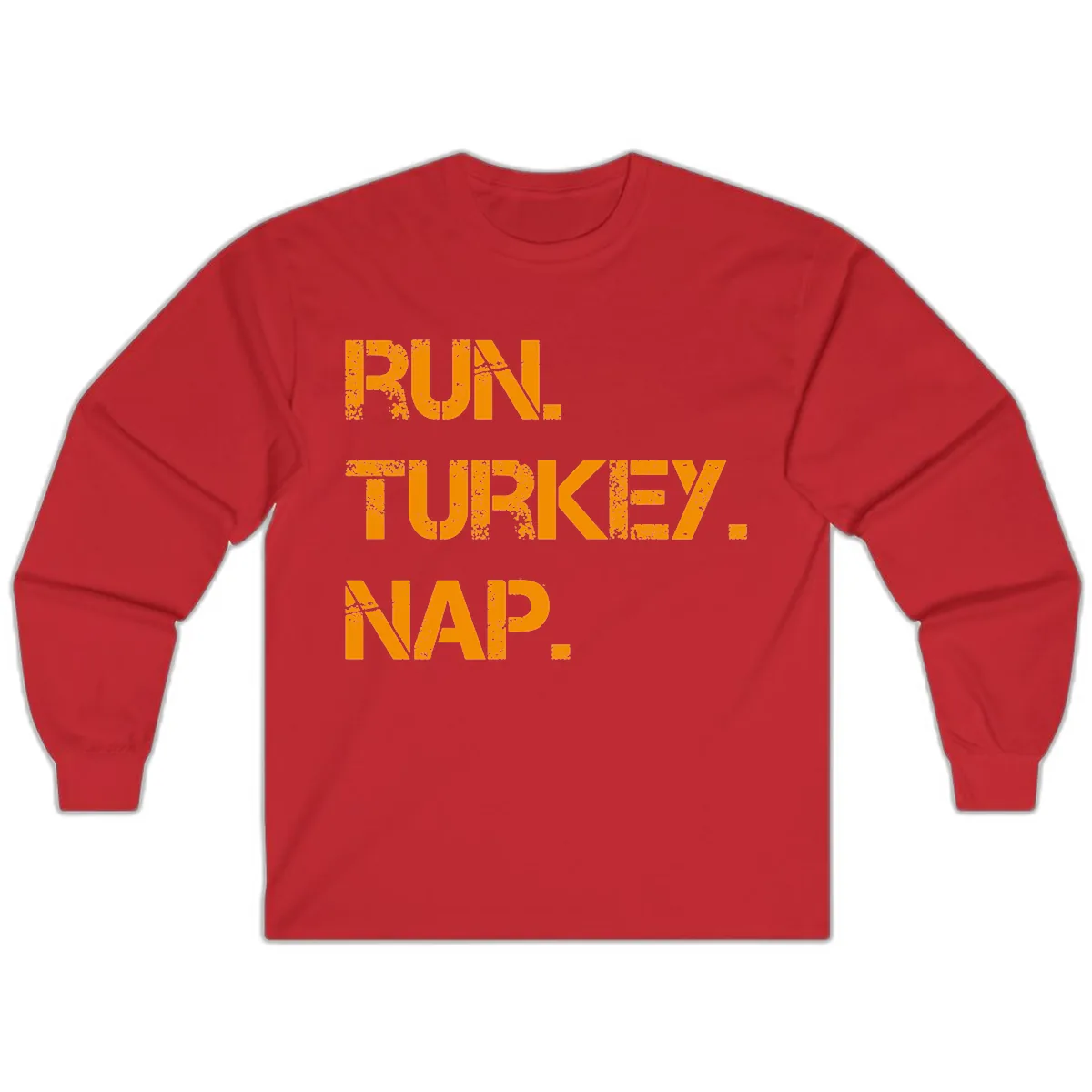 Run Turkey Nap Performance Long Sleeve in Red
