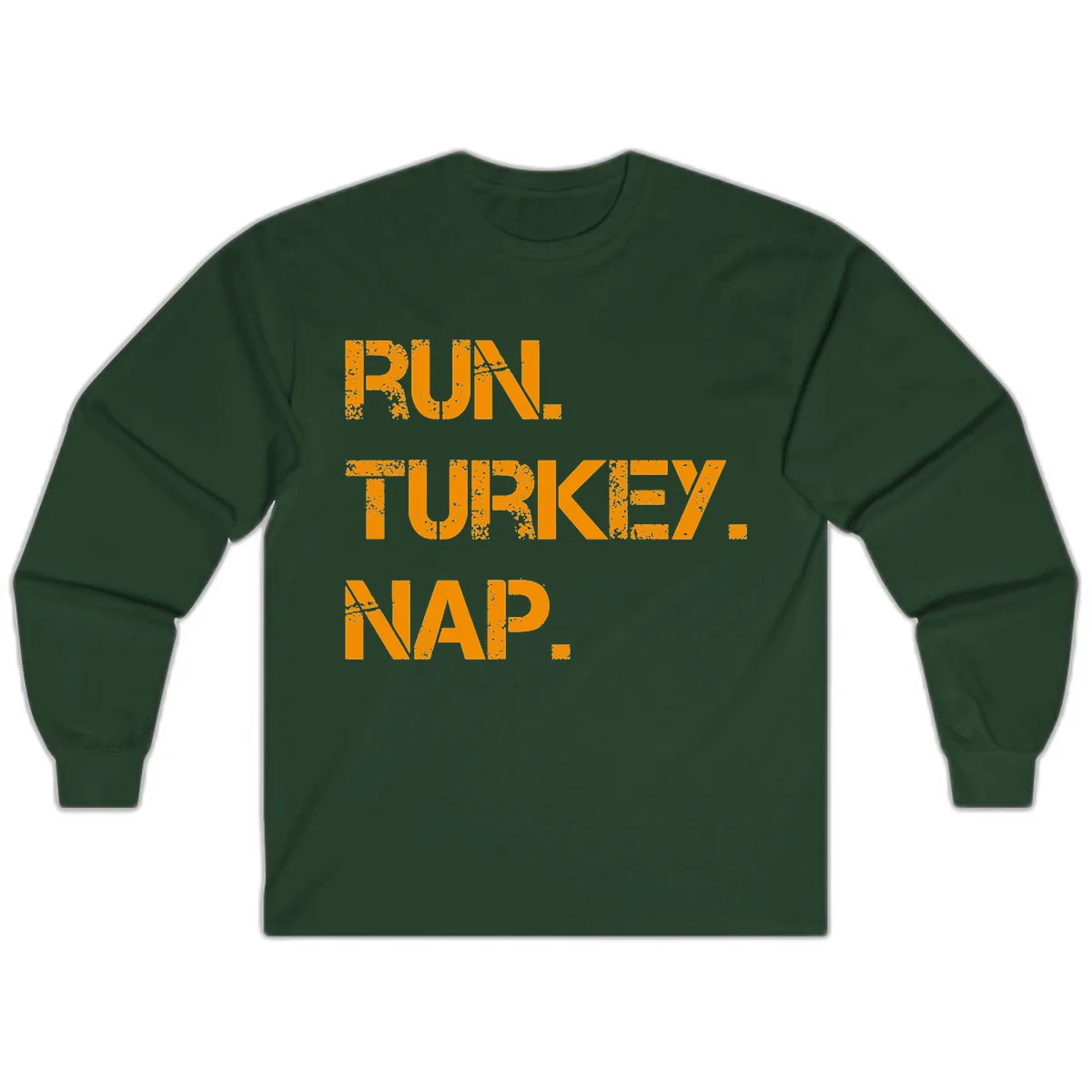 Run Turkey Nap Performance Long Sleeve in Forest Green