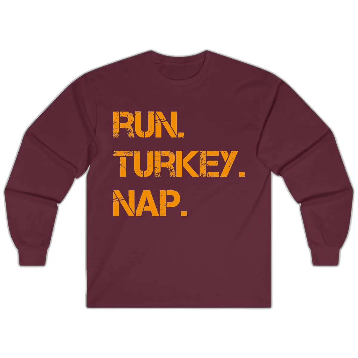 Run Turkey Nap Performance Long Sleeve in Maroon