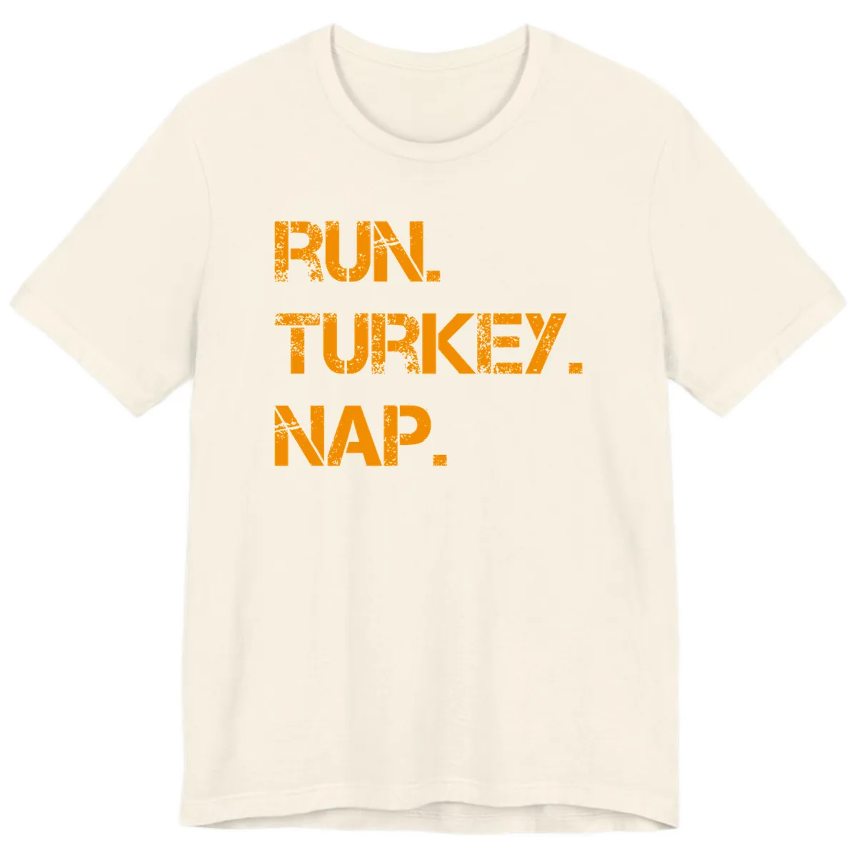 Run Turkey Nap Performance Premium T-Shirt in Natural