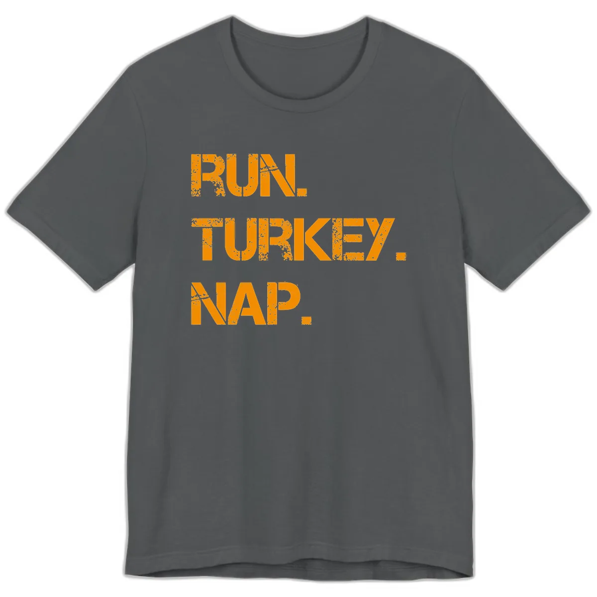 Run Turkey Nap Performance Premium T-Shirt in Asphalt