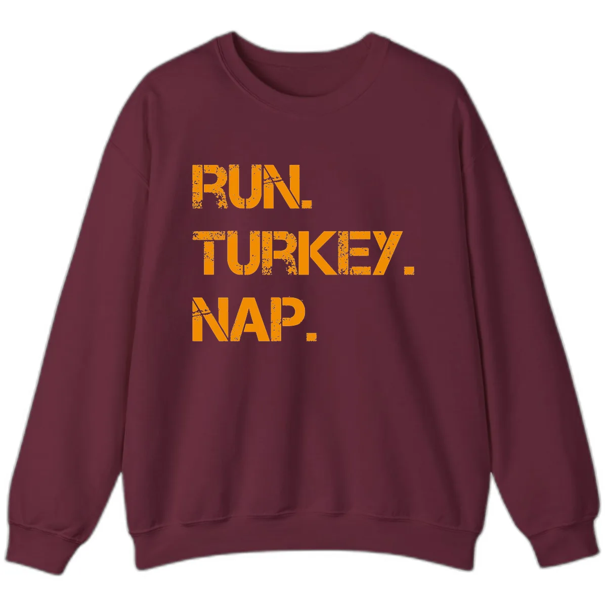 Run Turkey Nap Performance Sweatshirt in Maroon