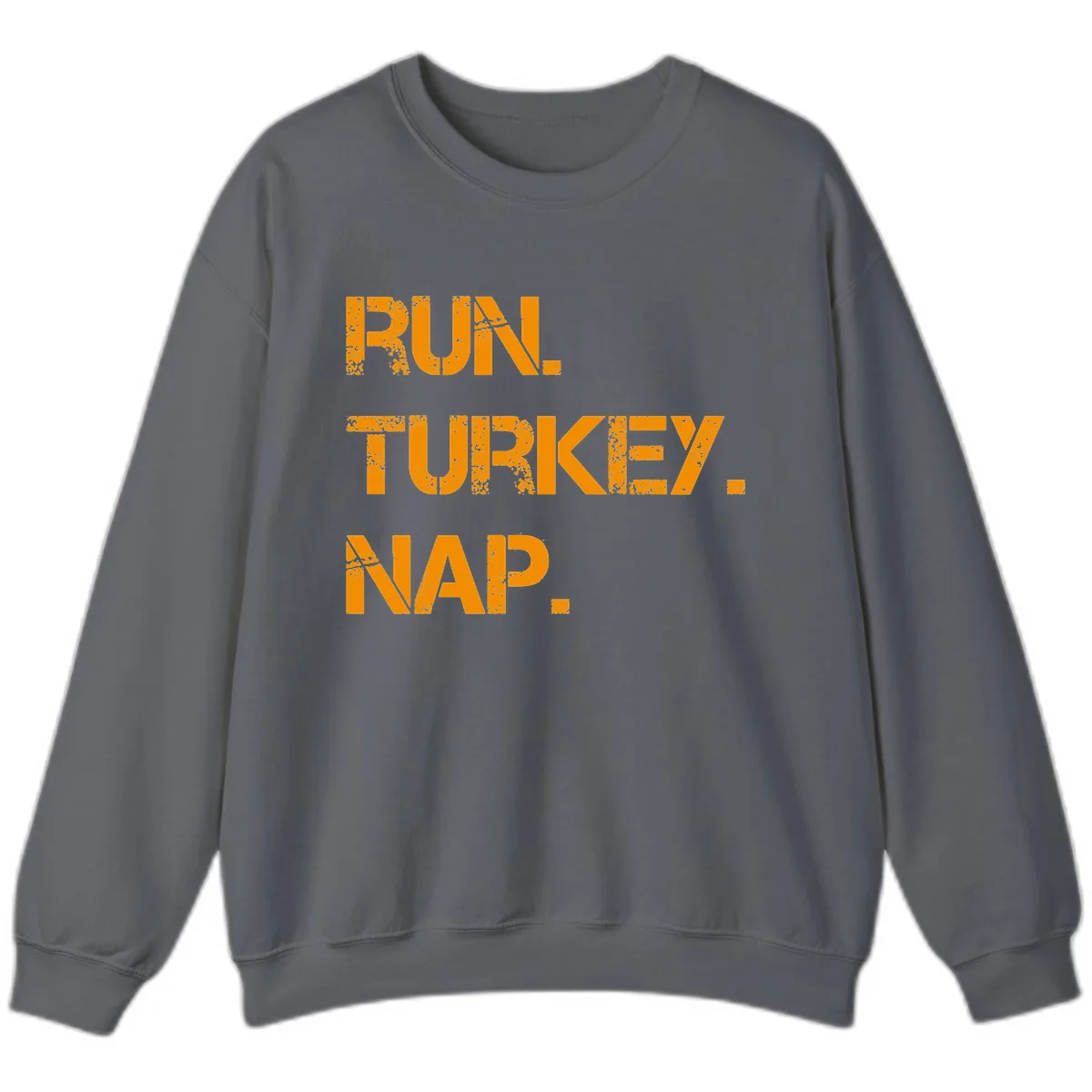 Run Turkey Nap Performance Sweatshirt in Charcoal