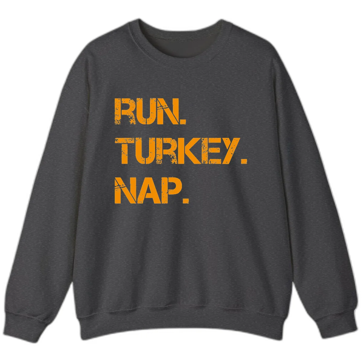 Run Turkey Nap Performance Sweatshirt in Dark Heather