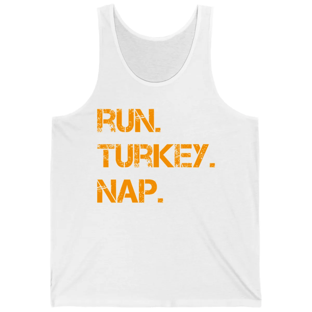 Run Turkey Nap Performance Tank in White