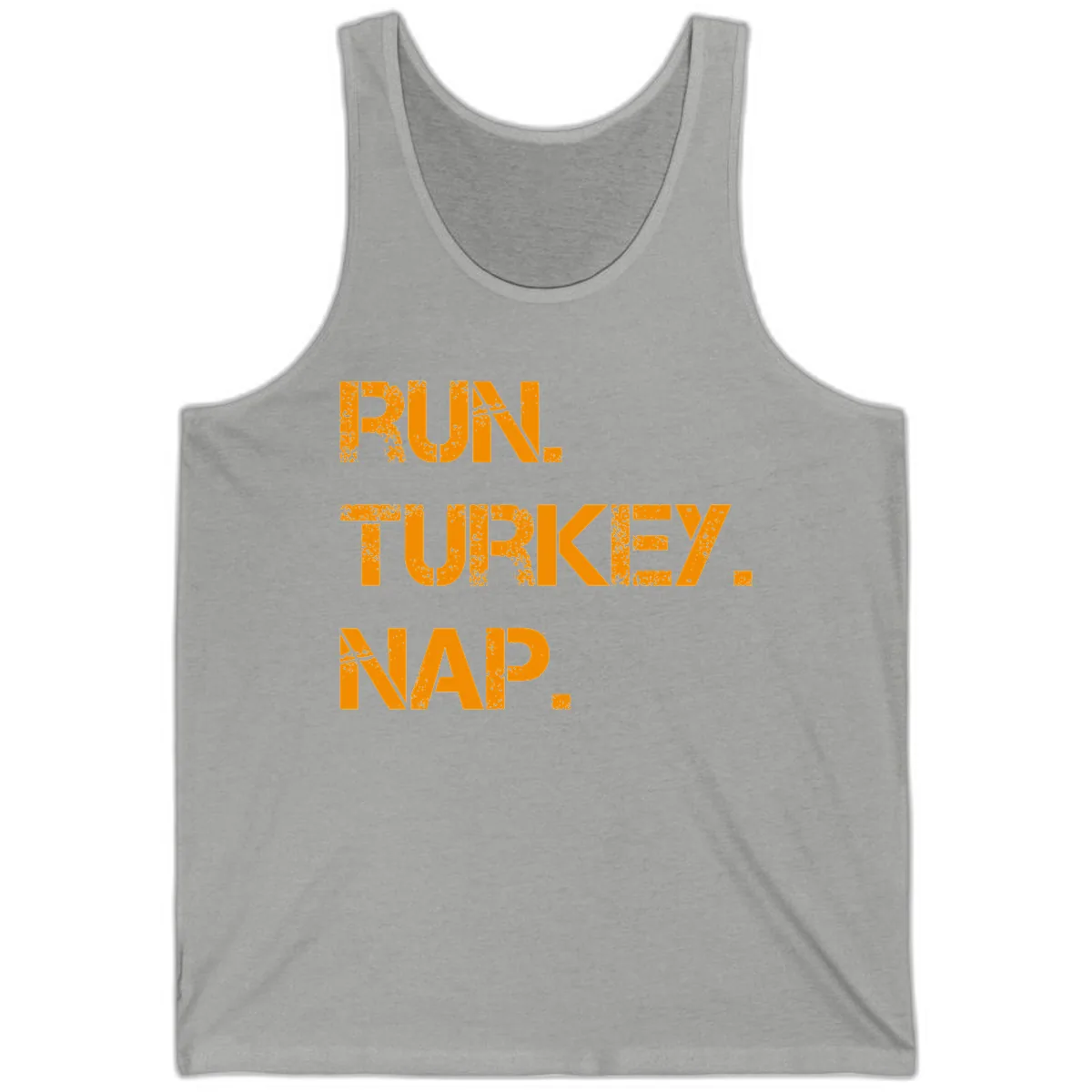 Run Turkey Nap Performance Tank in Athletic Heather