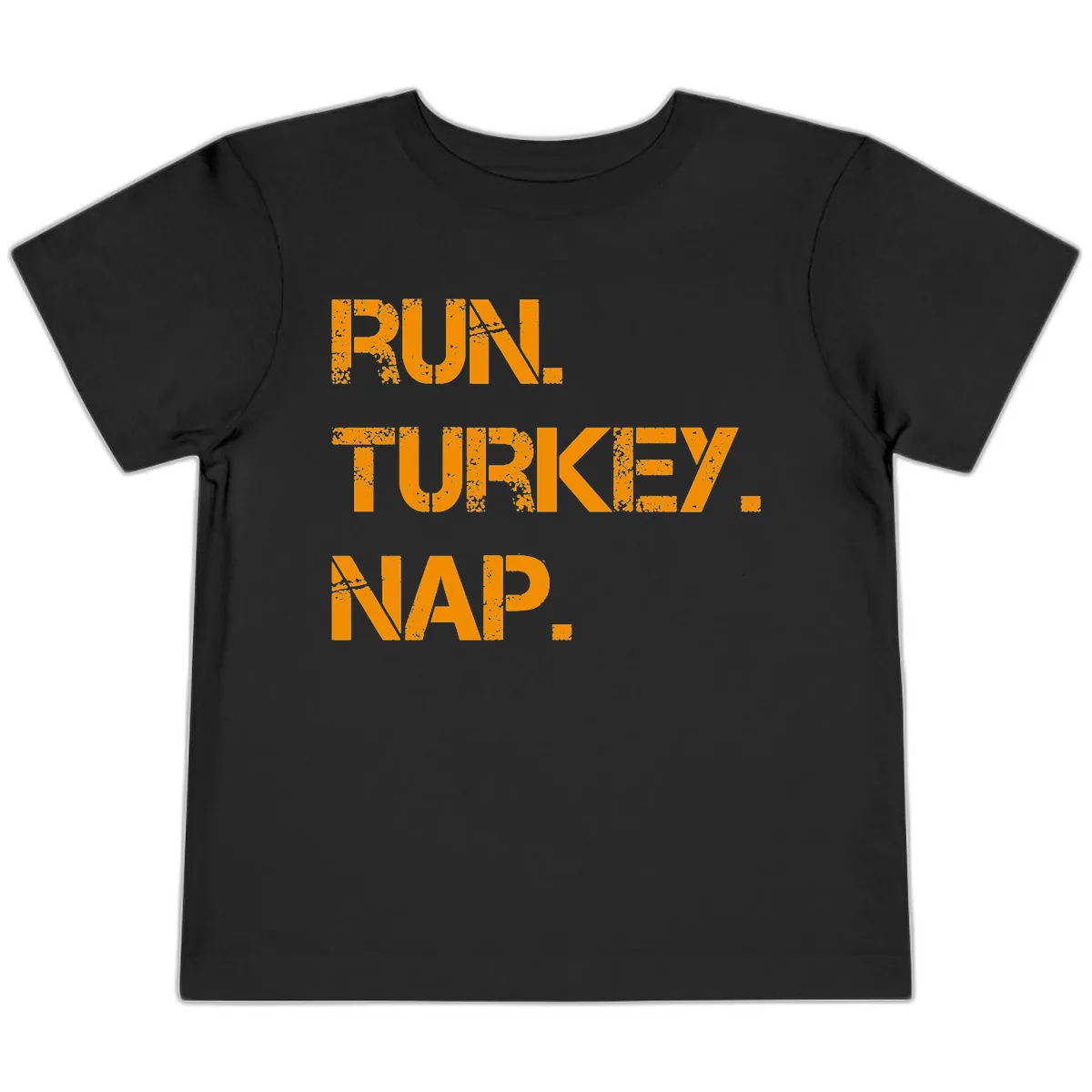 Run Turkey Nap Performance Toddler T-Shirt in Black