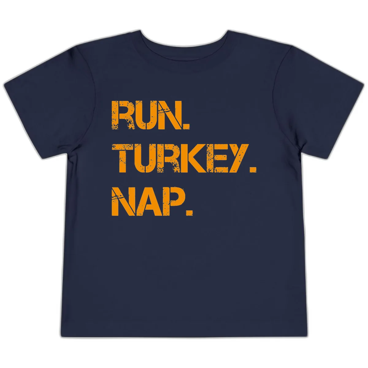 Run Turkey Nap Performance Toddler T-Shirt in Navy