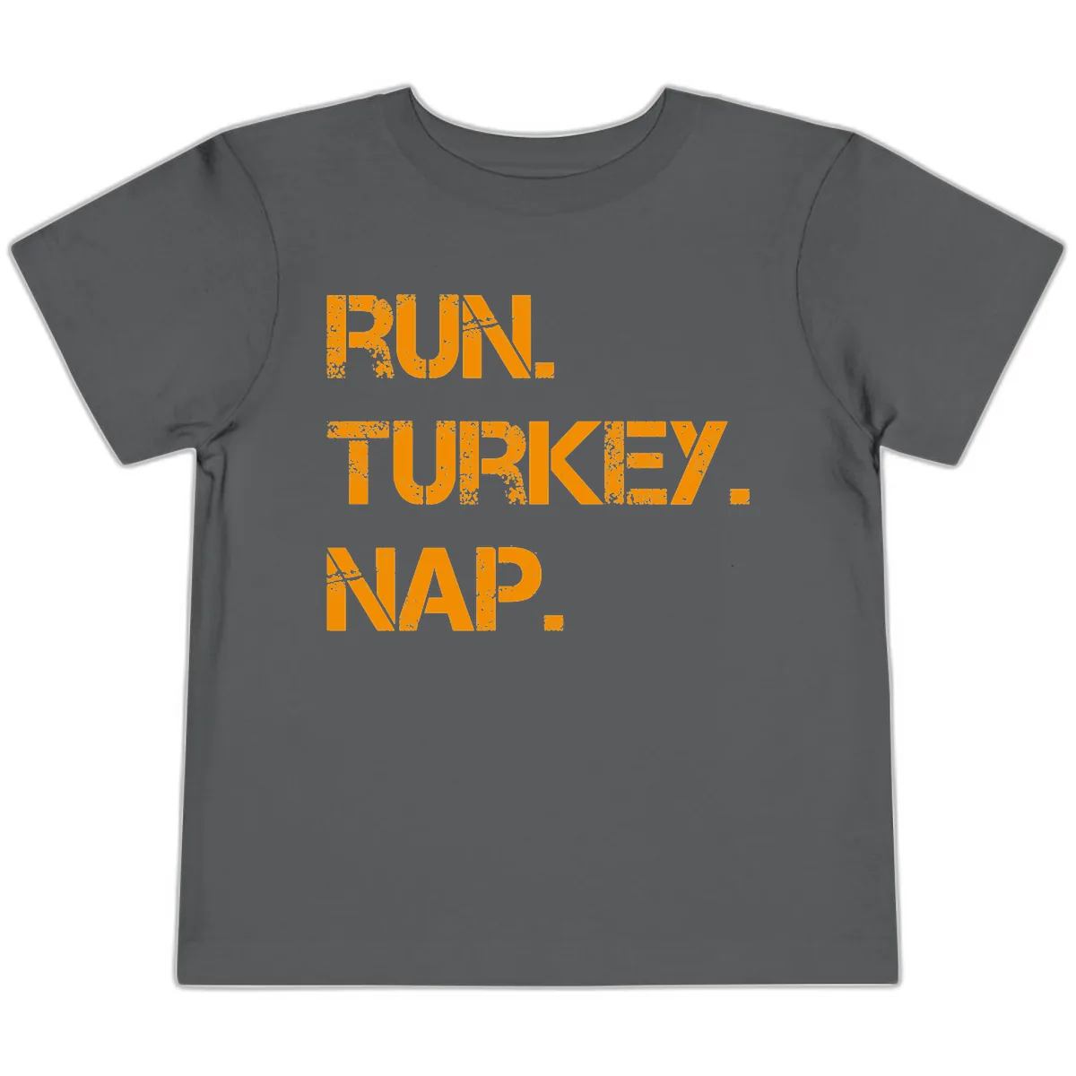 Run Turkey Nap Performance Toddler T-Shirt in Asphalt