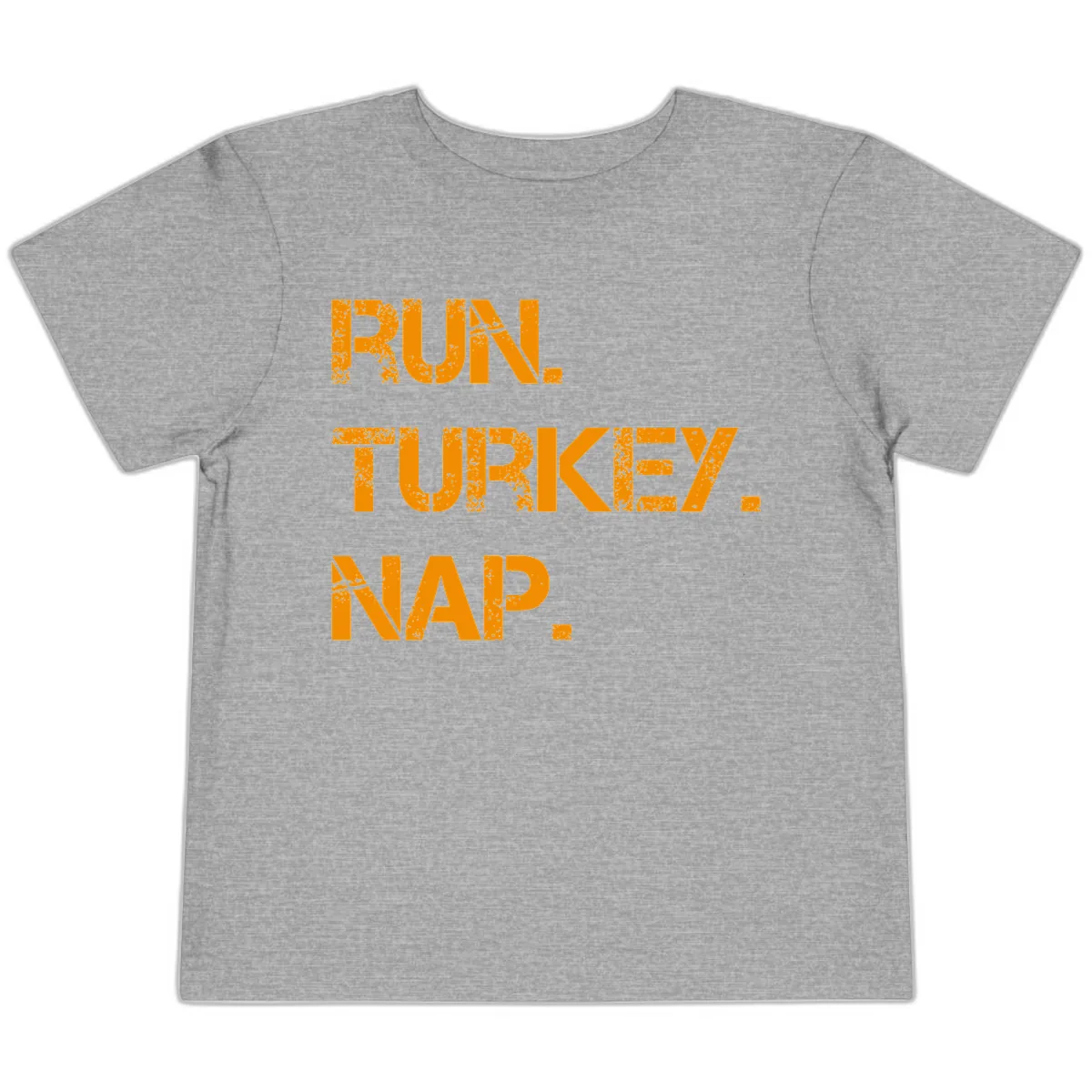 Run Turkey Nap Performance Toddler T-Shirt in Athletic Heather
