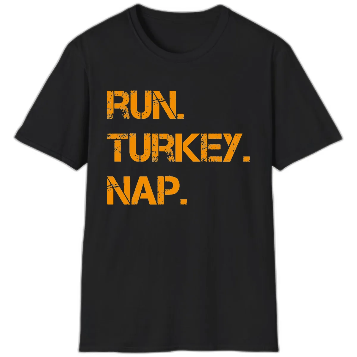 Run Turkey Nap Performance T-Shirt in Black