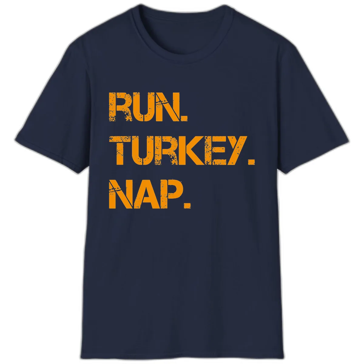 Run Turkey Nap Performance T-Shirt in Navy