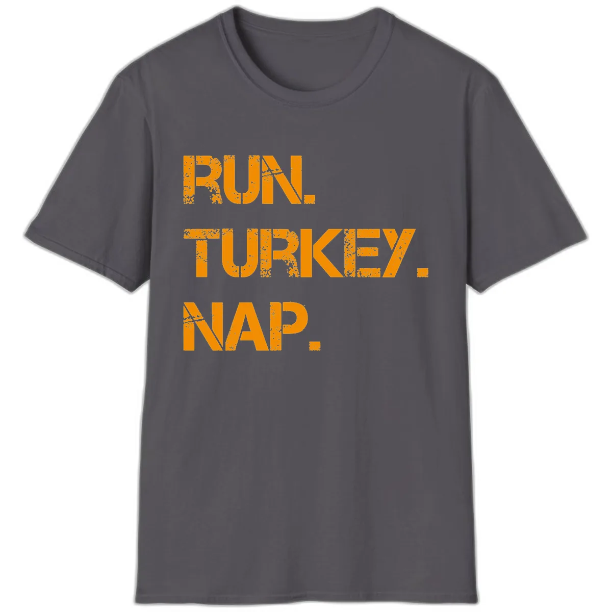 Run Turkey Nap Performance T-Shirt in Charcoal