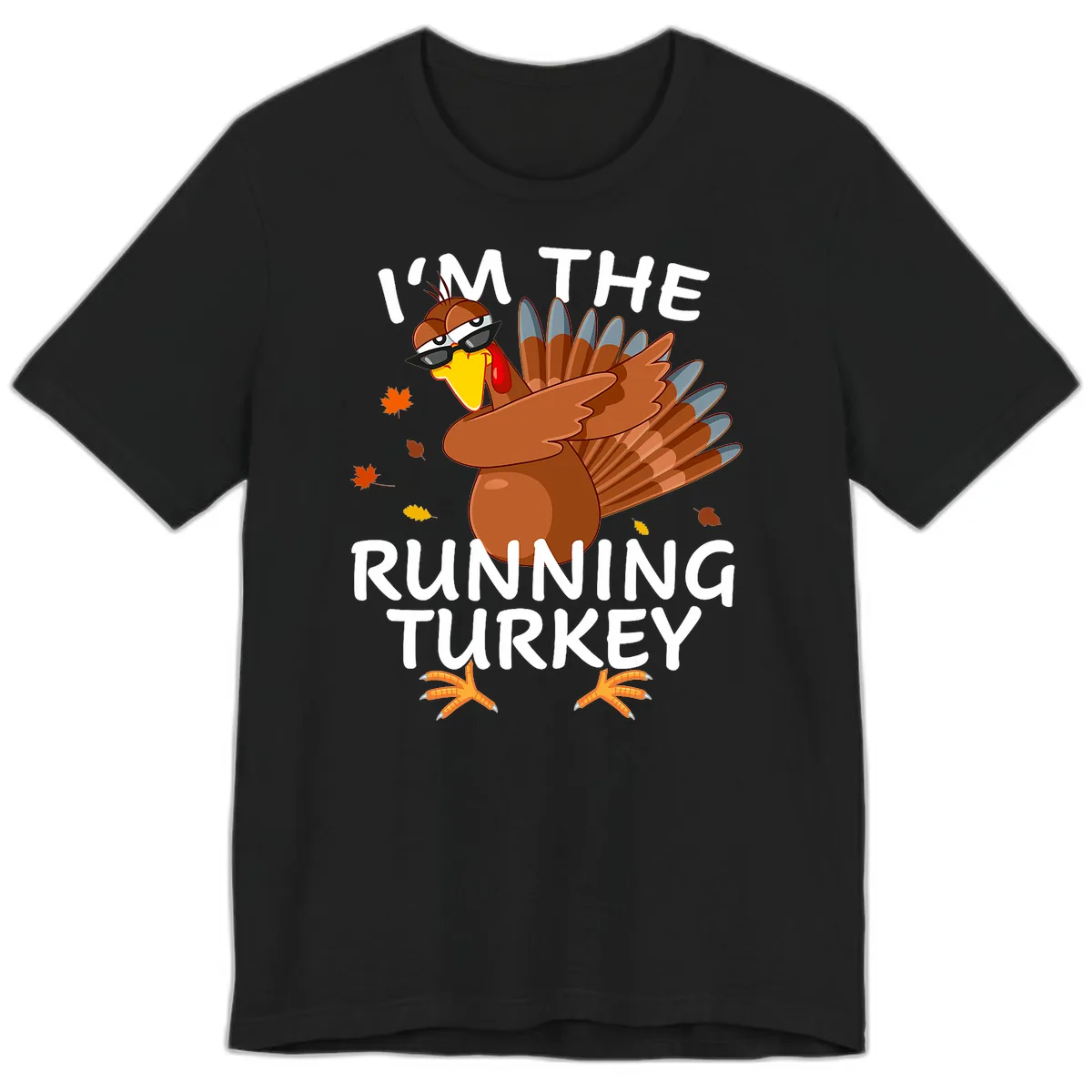 I'm The Running Turkey Premium T-Shirt in Black