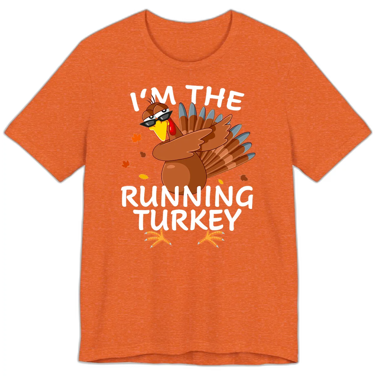 I'm The Running Turkey Premium T-Shirt in Heather Orange