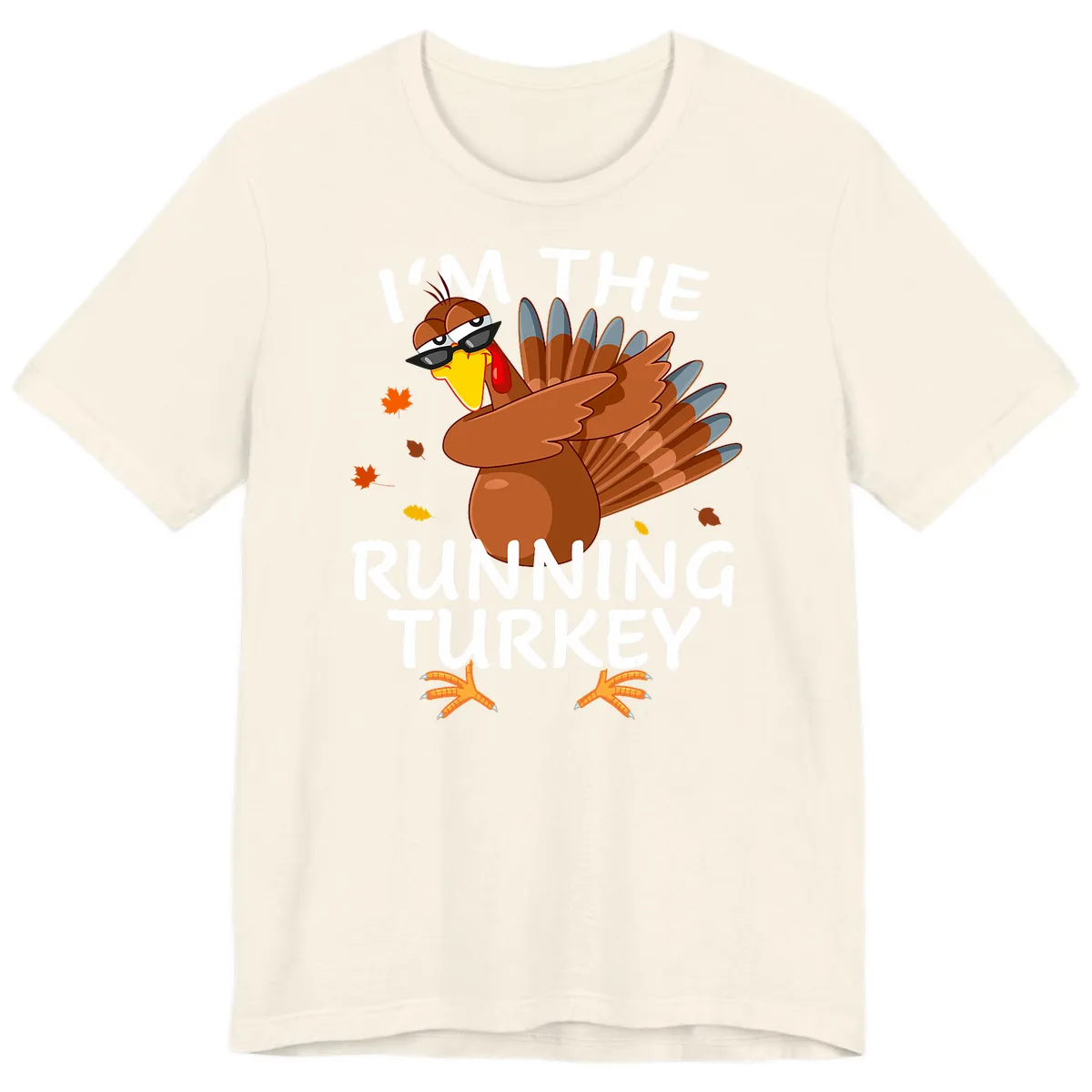 I'm The Running Turkey Premium T-Shirt in Natural