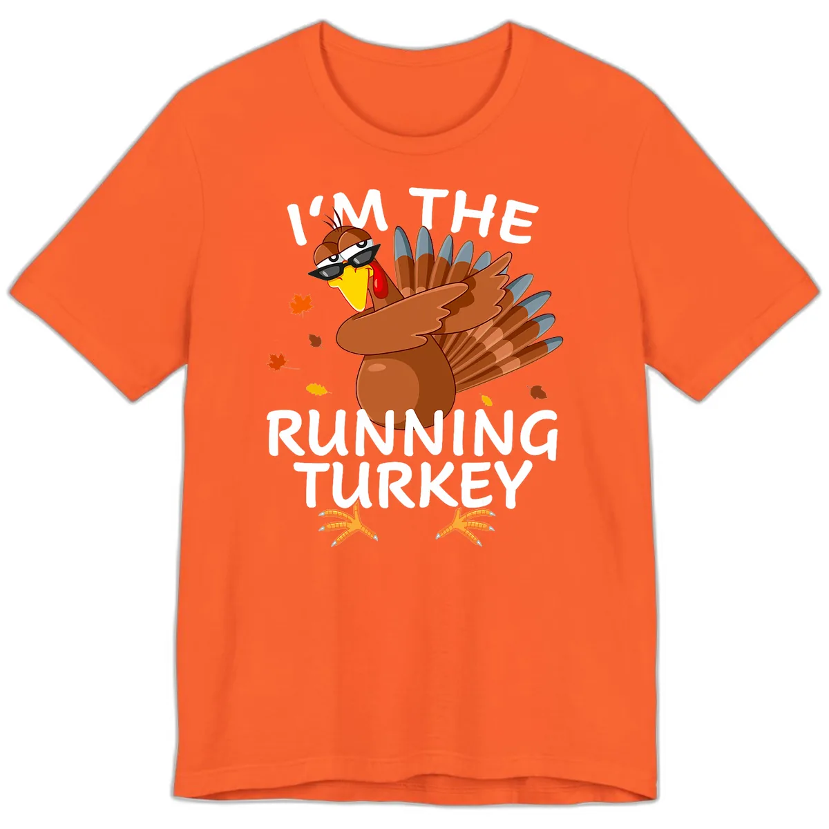 I'm The Running Turkey Premium T-Shirt in Orange
