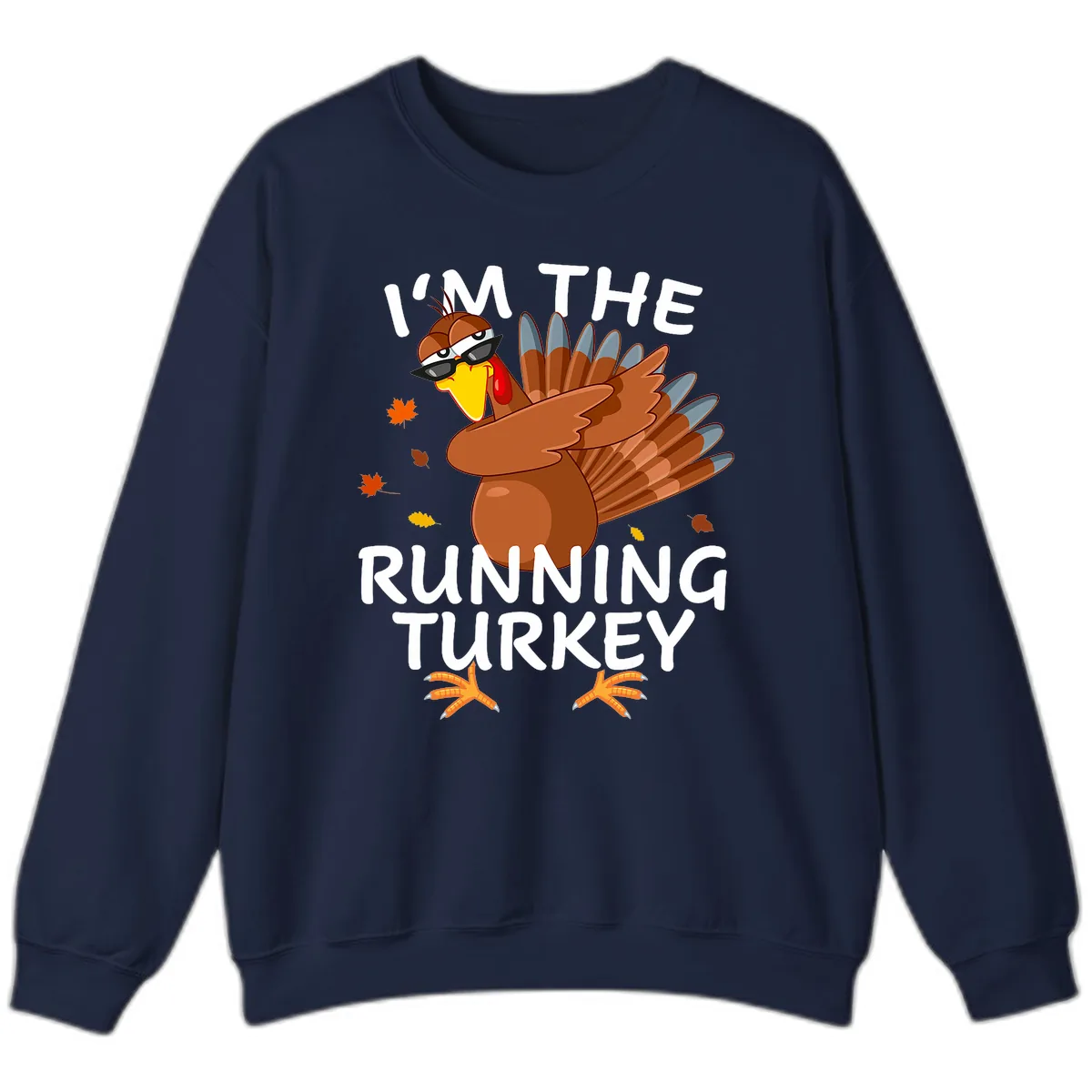 I'm The Running Turkey Sweatshirt in Navy