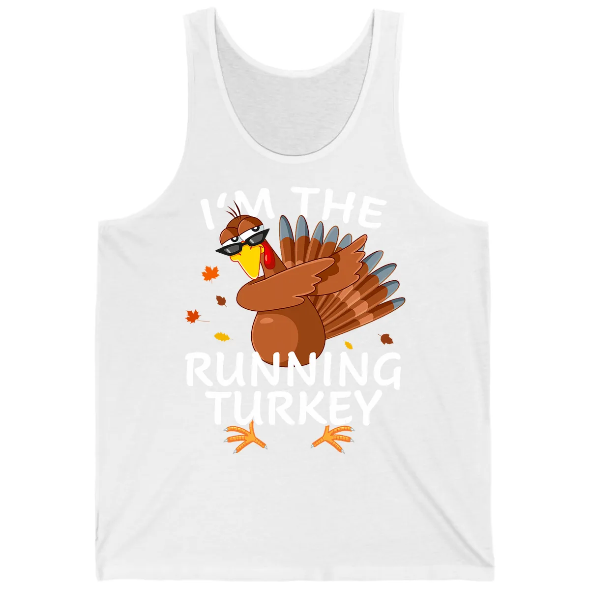 I'm The Running Turkey Tank in White