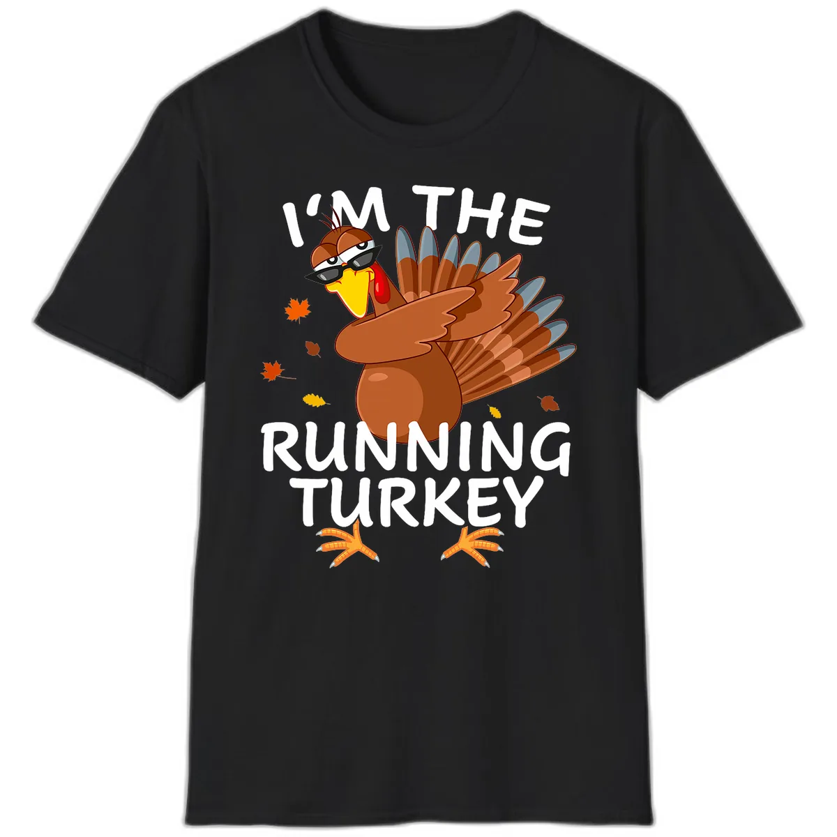 I'm The Running Turkey T-Shirt in Black