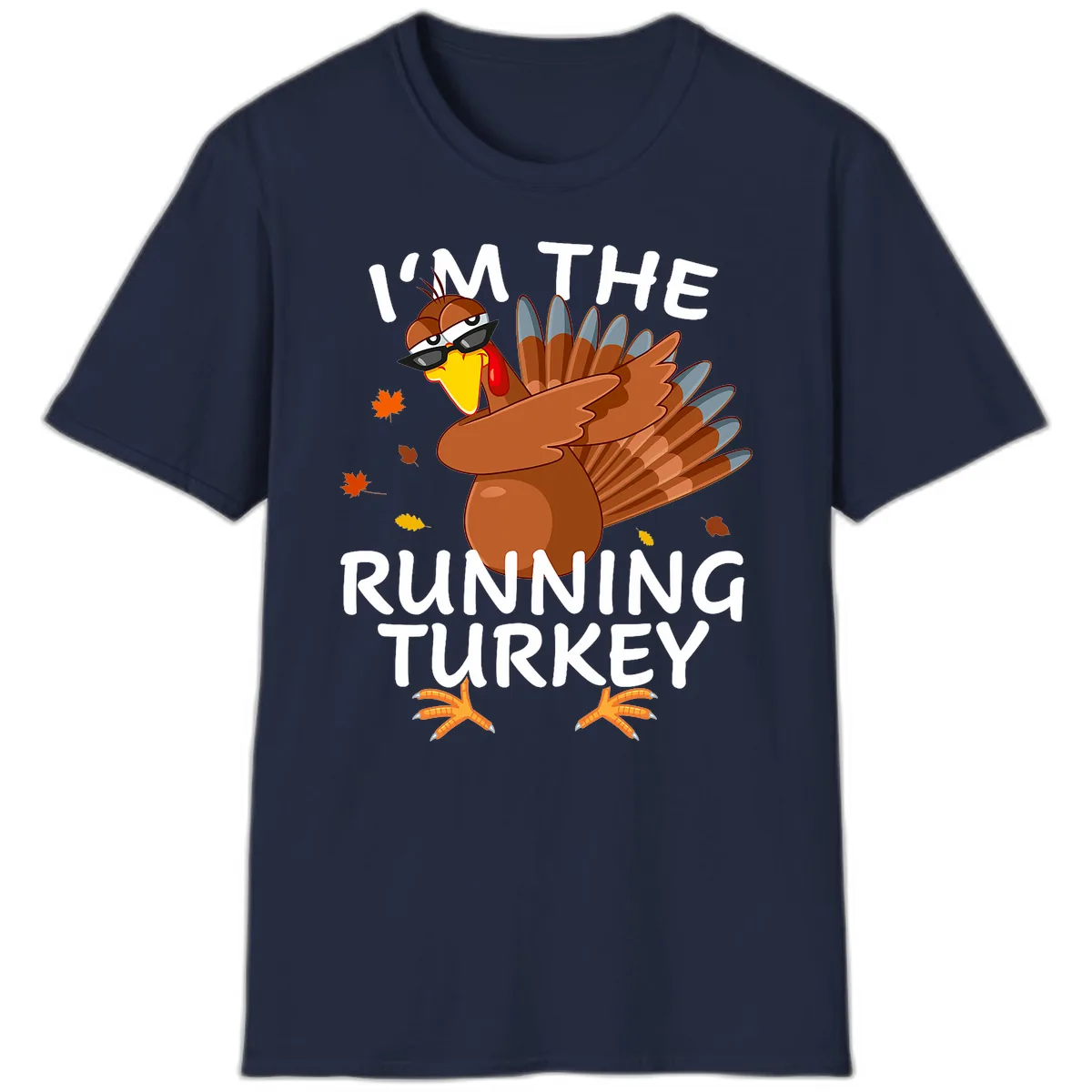 I'm The Running Turkey T-Shirt in Navy