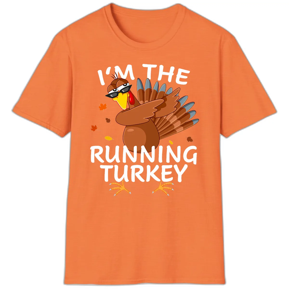 I'm The Running Turkey T-Shirt in Heather Orange