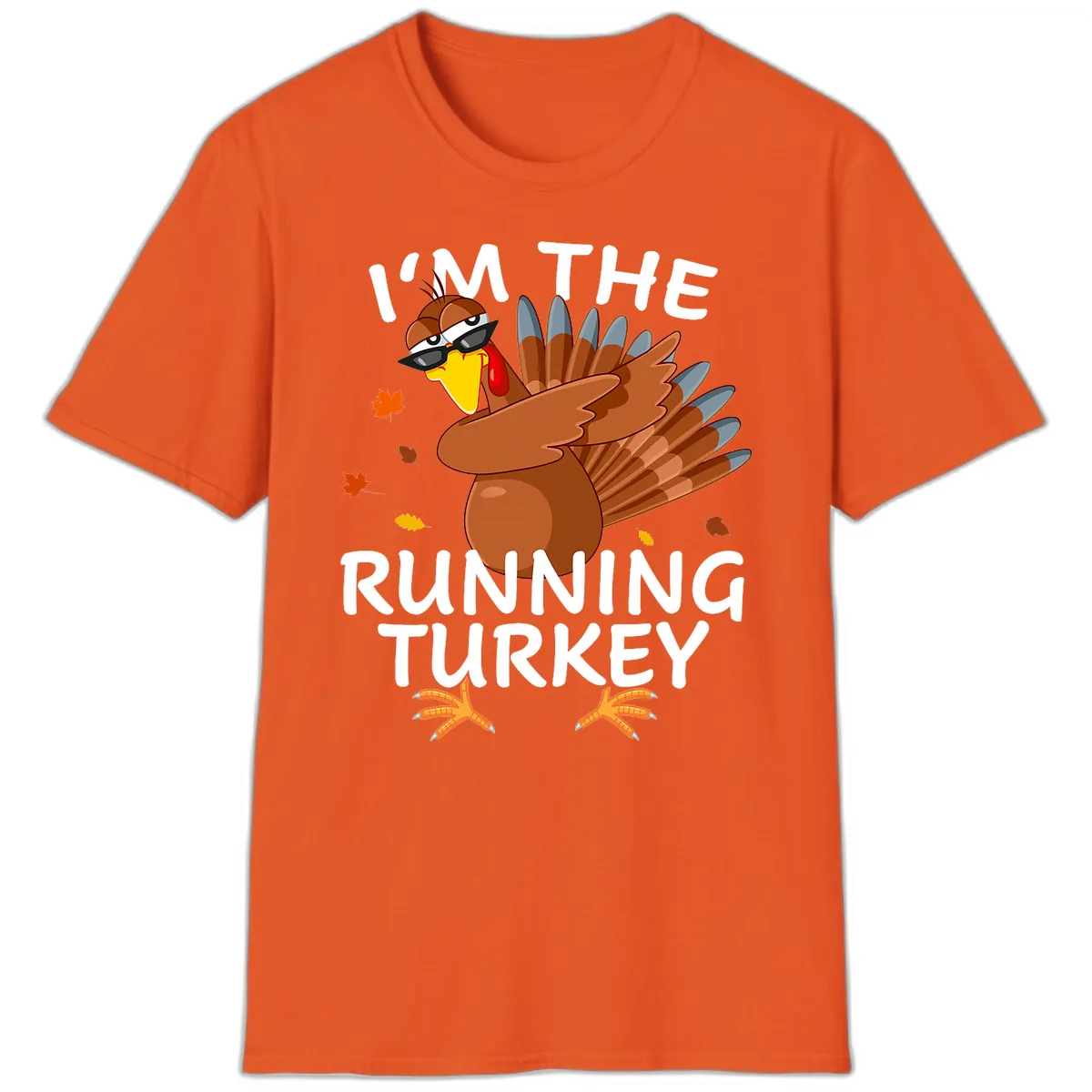 I'm The Running Turkey T-Shirt in Orange