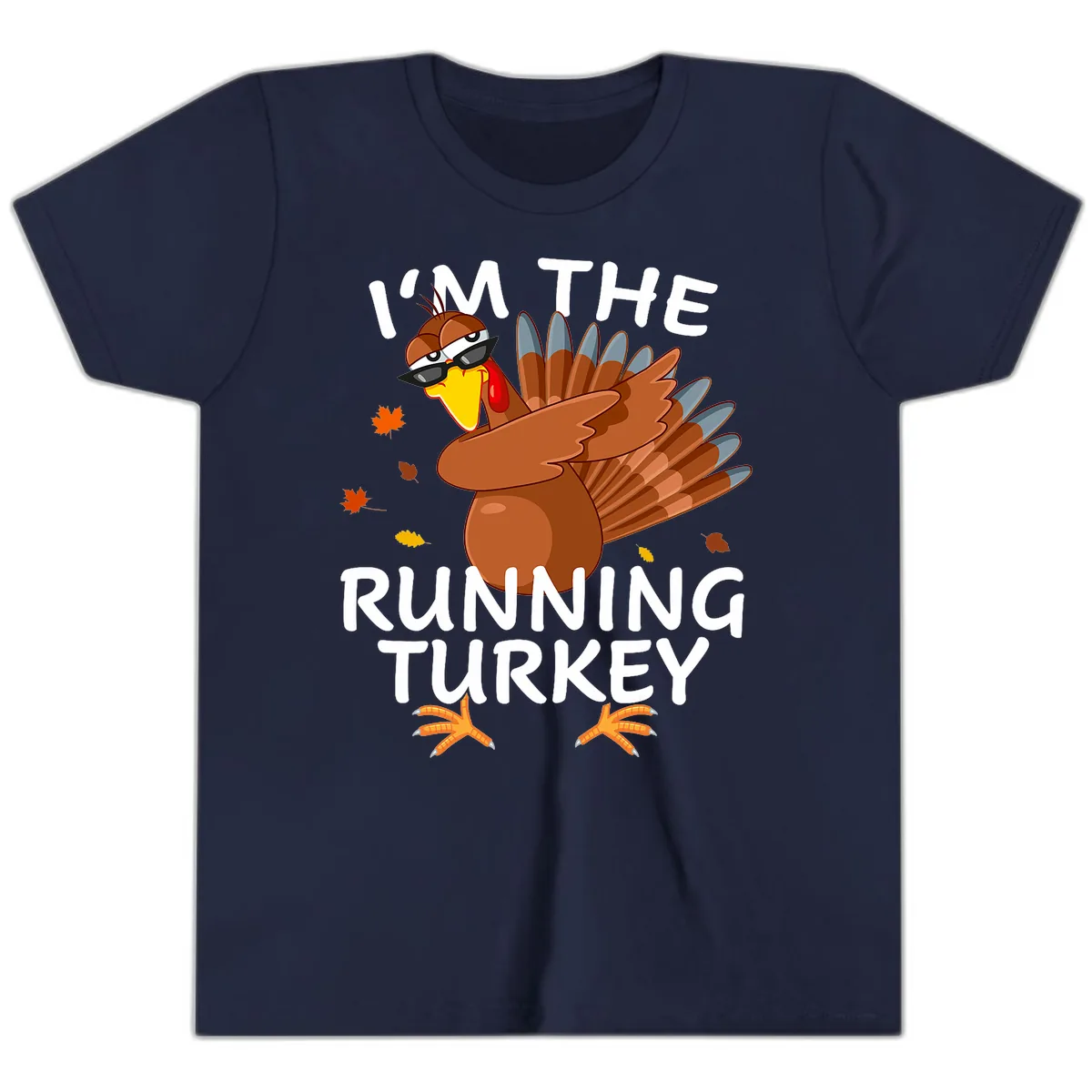 I'm The Running Turkey Youth T-Shirt in Navy
