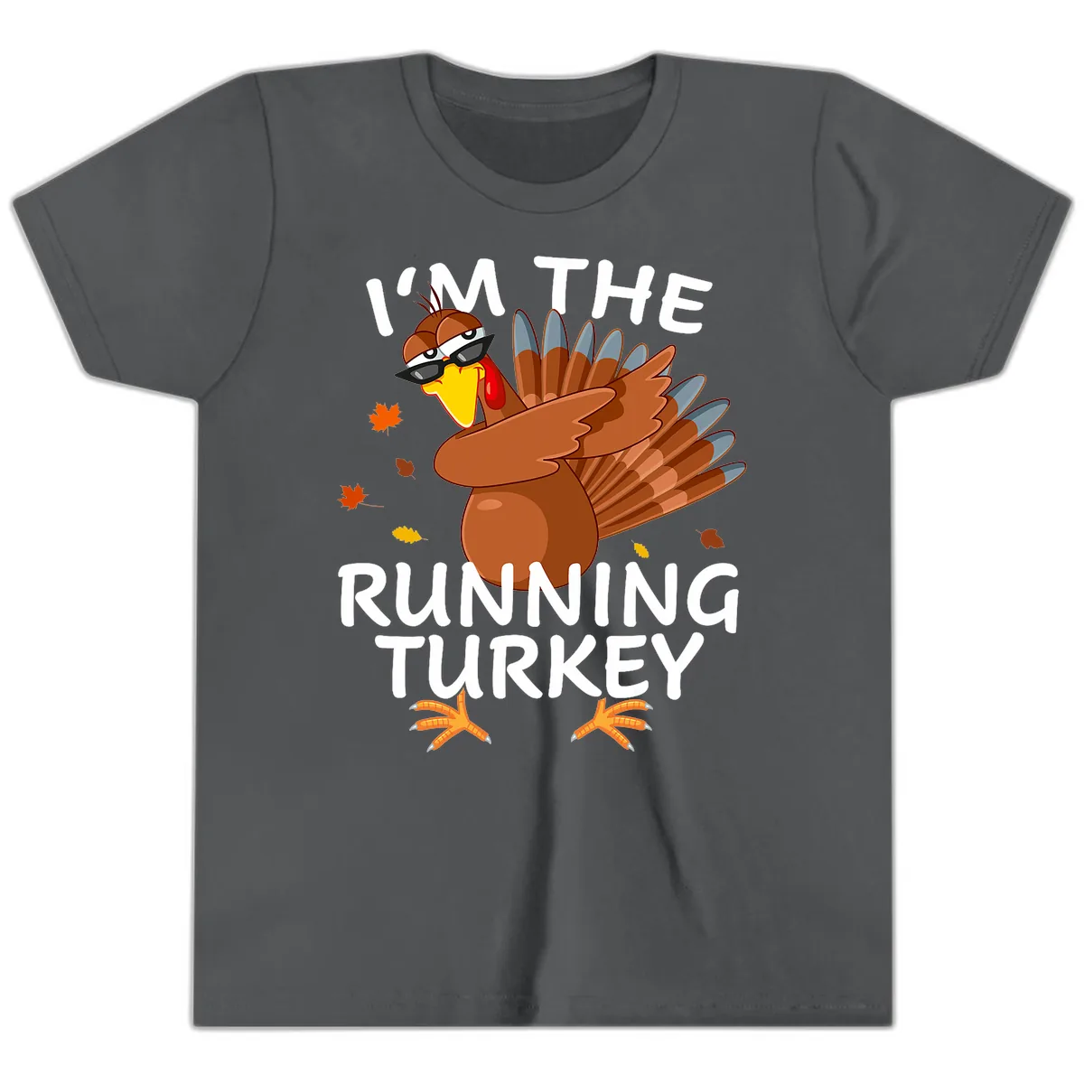 I'm The Running Turkey Youth T-Shirt in Asphalt