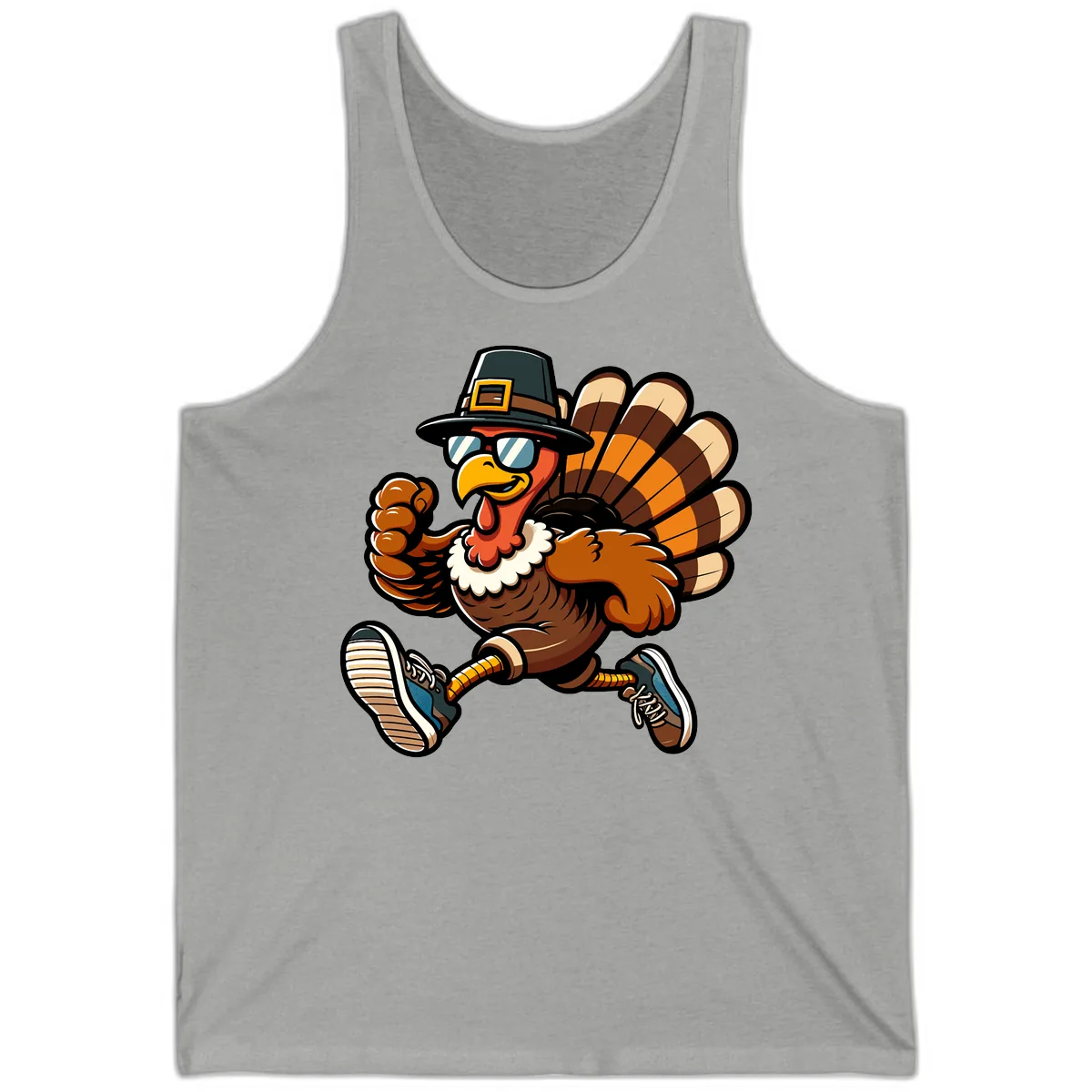 Running Turkey Trot Pilgrim Tank in Athletic Heather