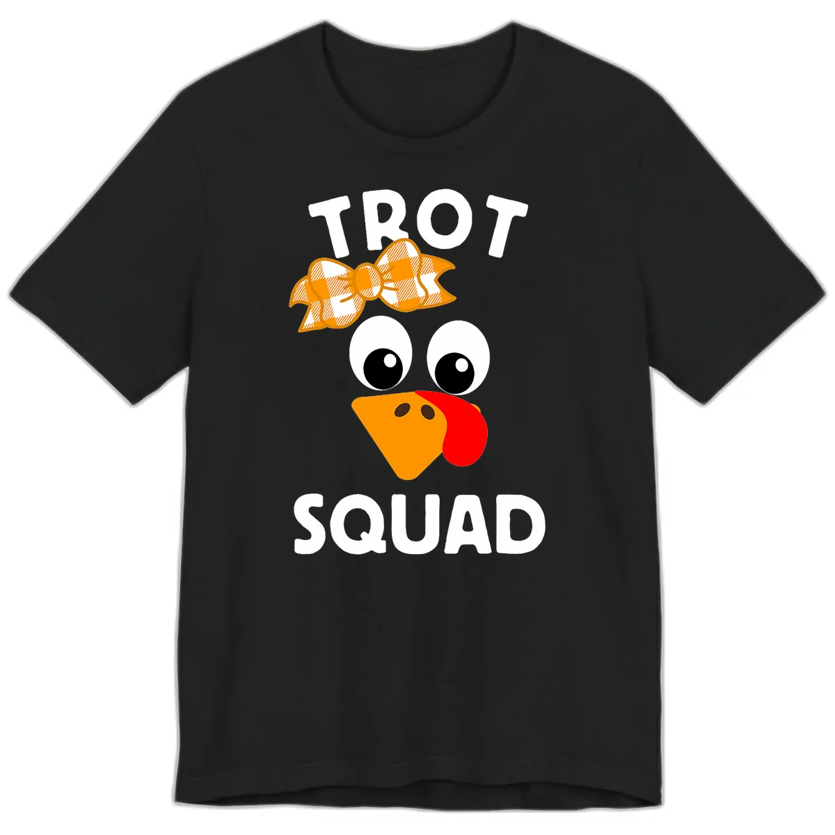 Turkey Trot Squad Design Premium T-Shirt in Black