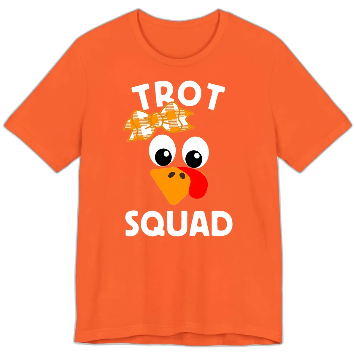 Turkey Trot Squad Design Premium T-Shirt in Orange