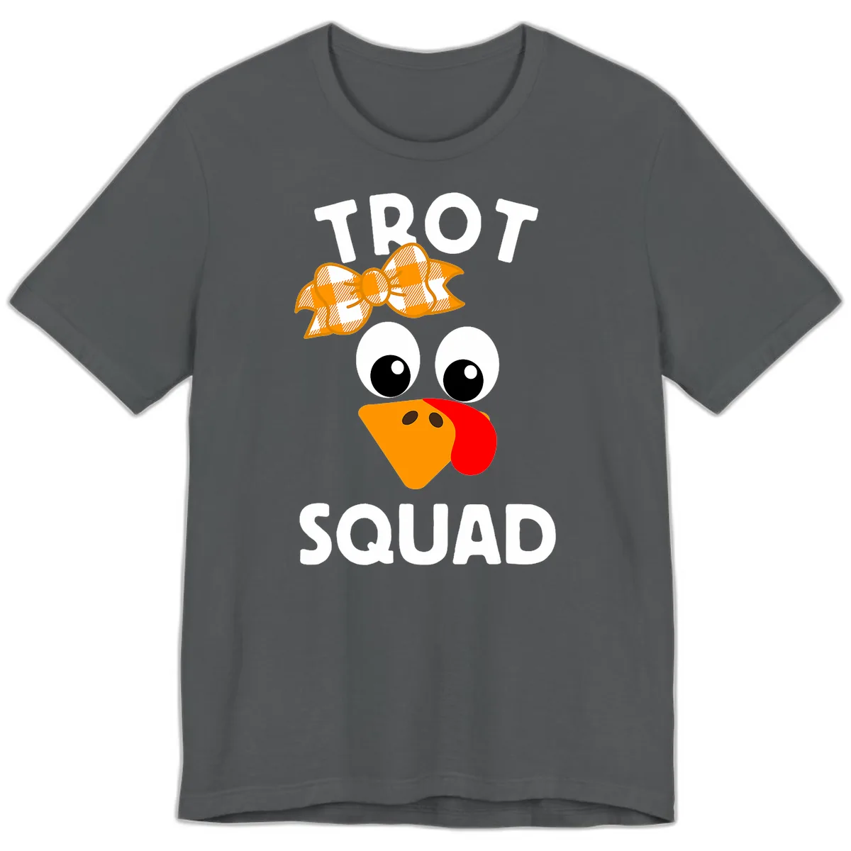 Turkey Trot Squad Design Premium T-Shirt in Asphalt