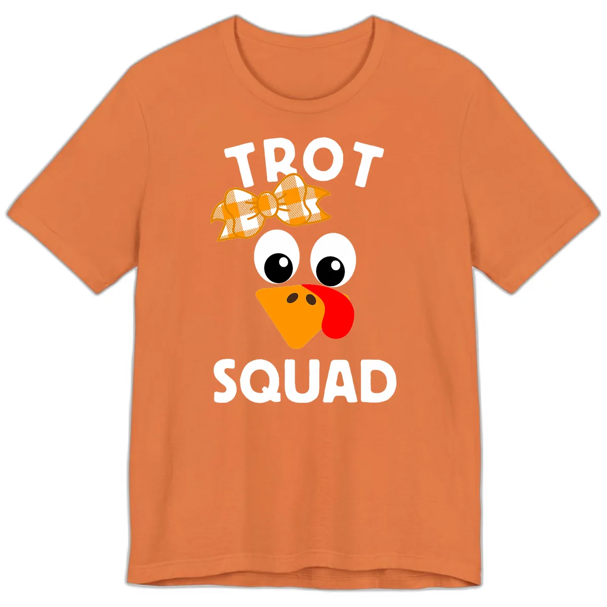 Turkey Trot Squad Design Premium T-Shirt in Burnt Orange