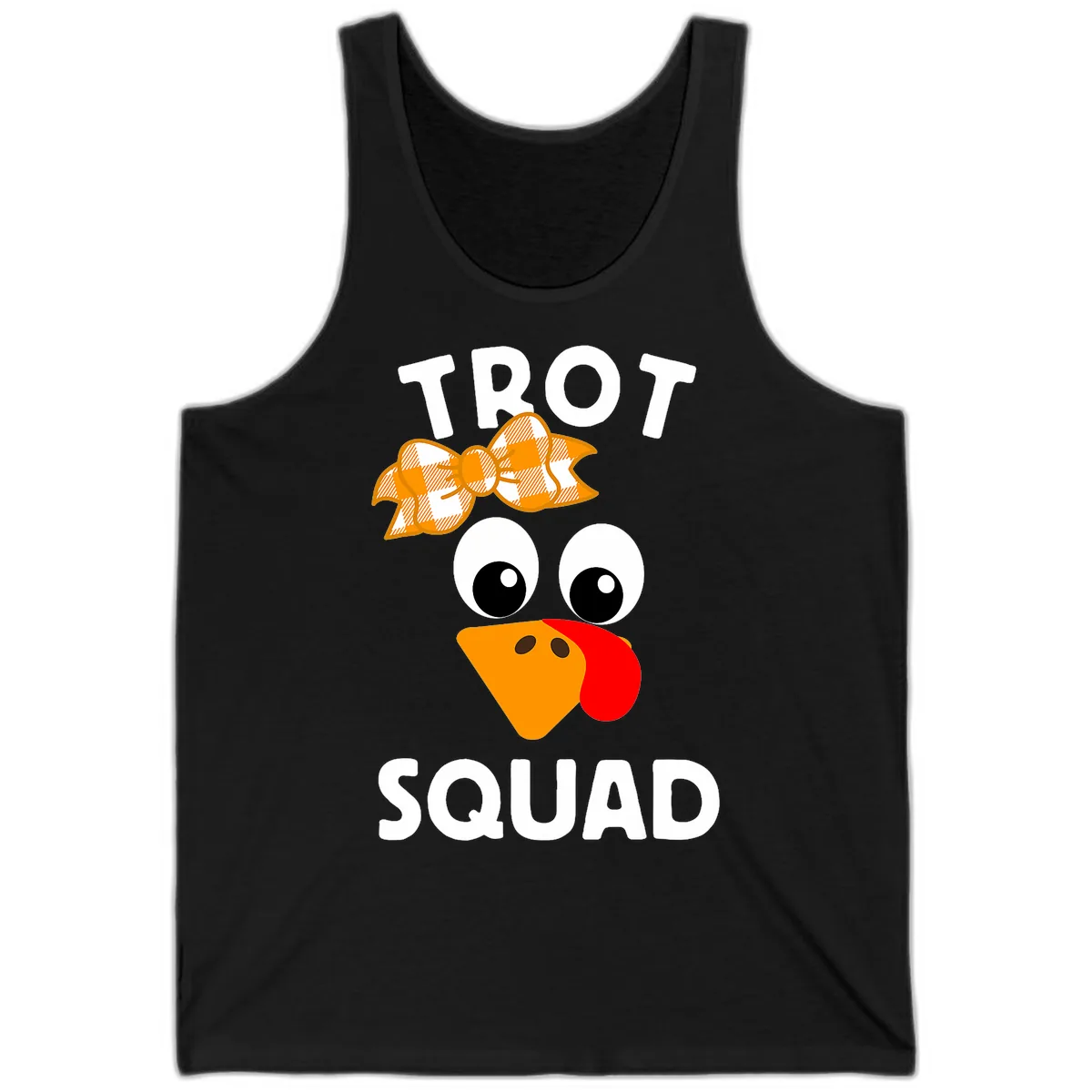 Turkey Trot Squad Design Tank in Black