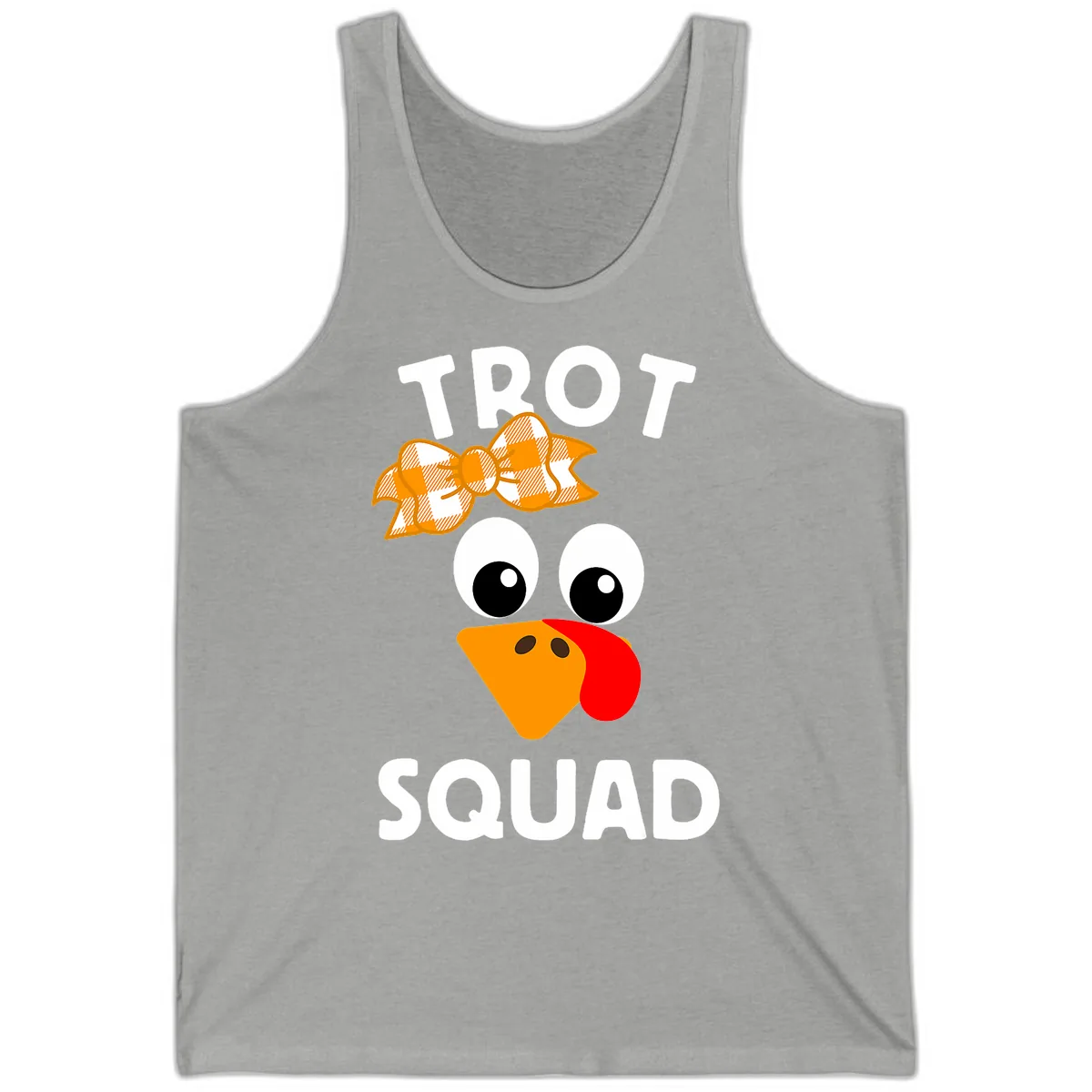 Turkey Trot Squad Design Tank in Athletic Heather
