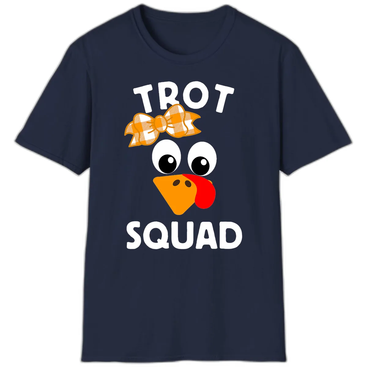 Turkey Trot Squad Design T-Shirt in Navy