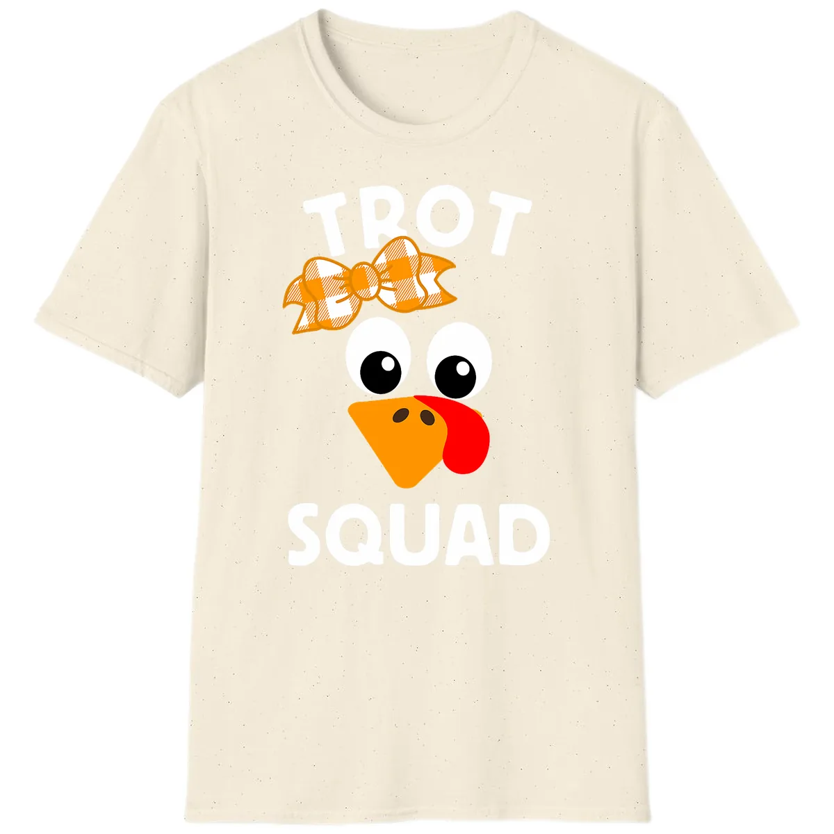 Turkey Trot Squad Design T-Shirt in Natural