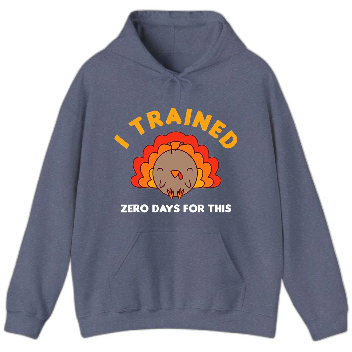 I Trained Zero Days For This Hoodie in Heather Navy