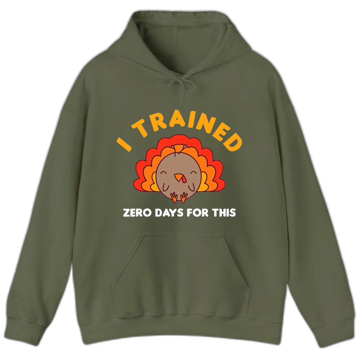 I Trained Zero Days For This Hoodie in Military Green