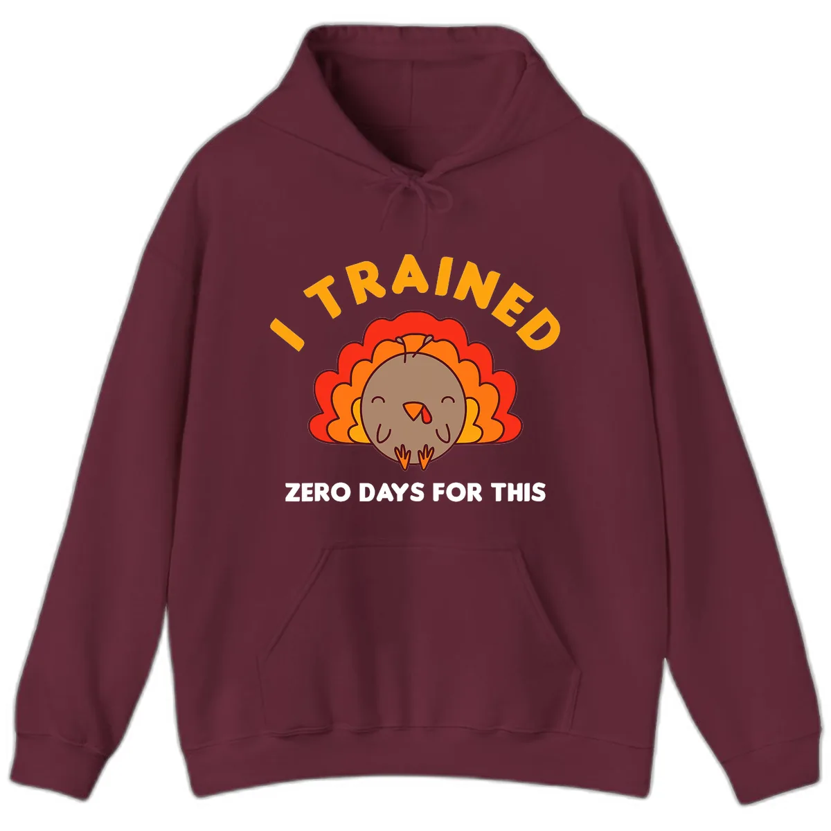 I Trained Zero Days For This Hoodie in Maroon