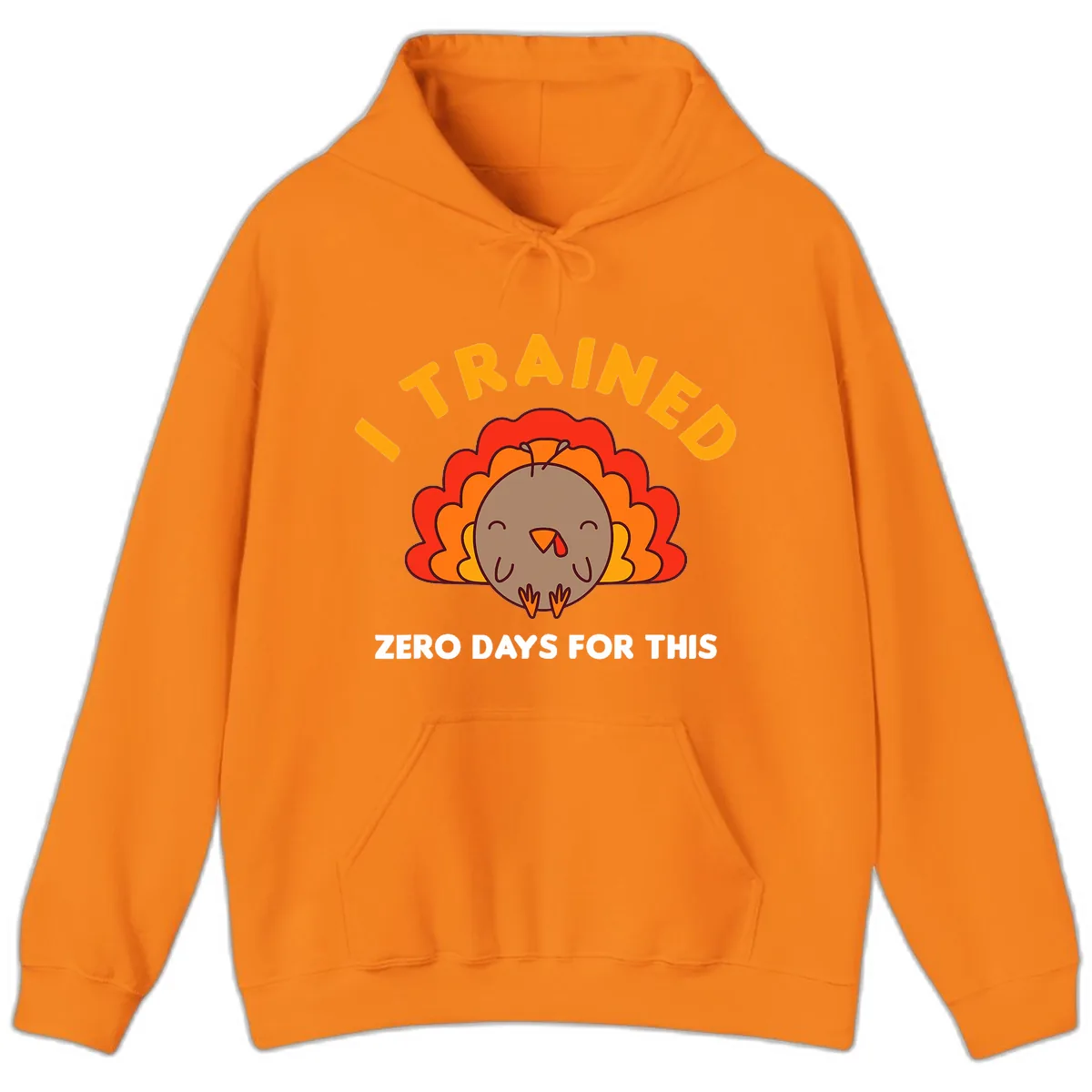 I Trained Zero Days For This Hoodie in Safety Orange