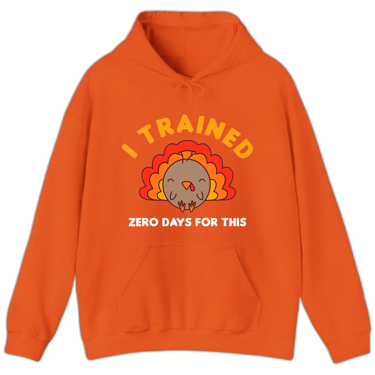 I Trained Zero Days For This Hoodie in Orange